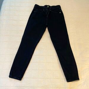 Retown black high-rise skinny ankle jeans